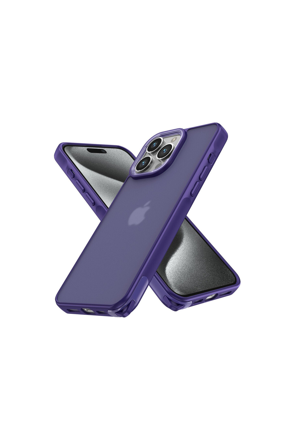 iPhone 14 Pro İçin Uyumlu Buzlu Tasarım Sararmaz Tpu Kılıf
