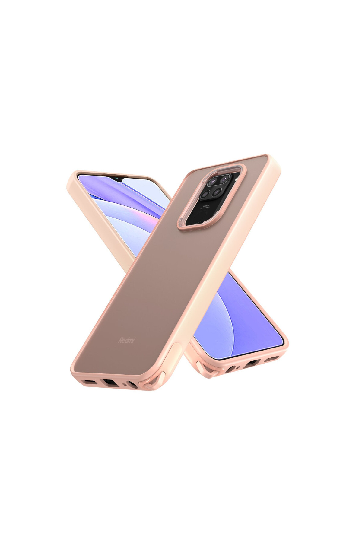 Xiaomi Redmi Note 9 İçin Uyumlu Buzlu Tasarım Sararmaz Tpu Kılıf