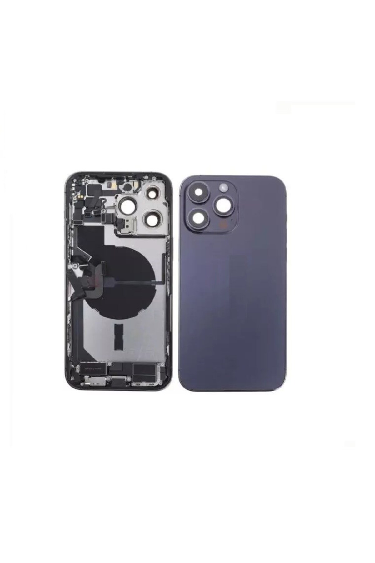 OEM İphone 14 Pro Max Uyumlu Kasa Dolu Bataryasız - Mor - Fiyatı