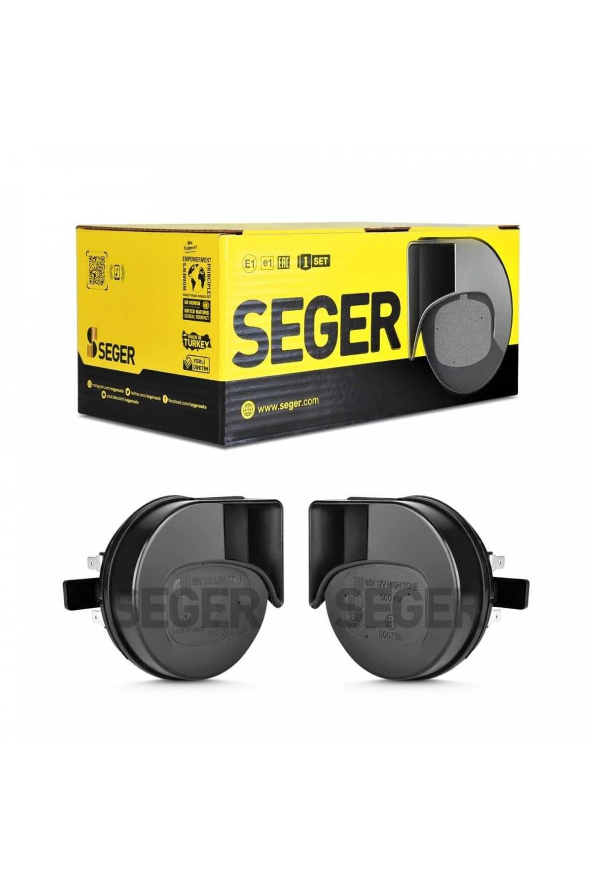 Seger 12V DADAT KORNA 410/500 HZ (2 FİŞLİ) (KÜÇÜK TİP) TAKIM