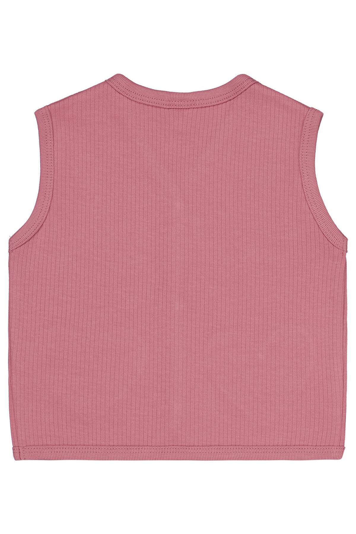 Civil Baby Cep Kalp Nakışlı 6-18 Ay Yelek - Pembe fotoğrafı 2 (önizleme)