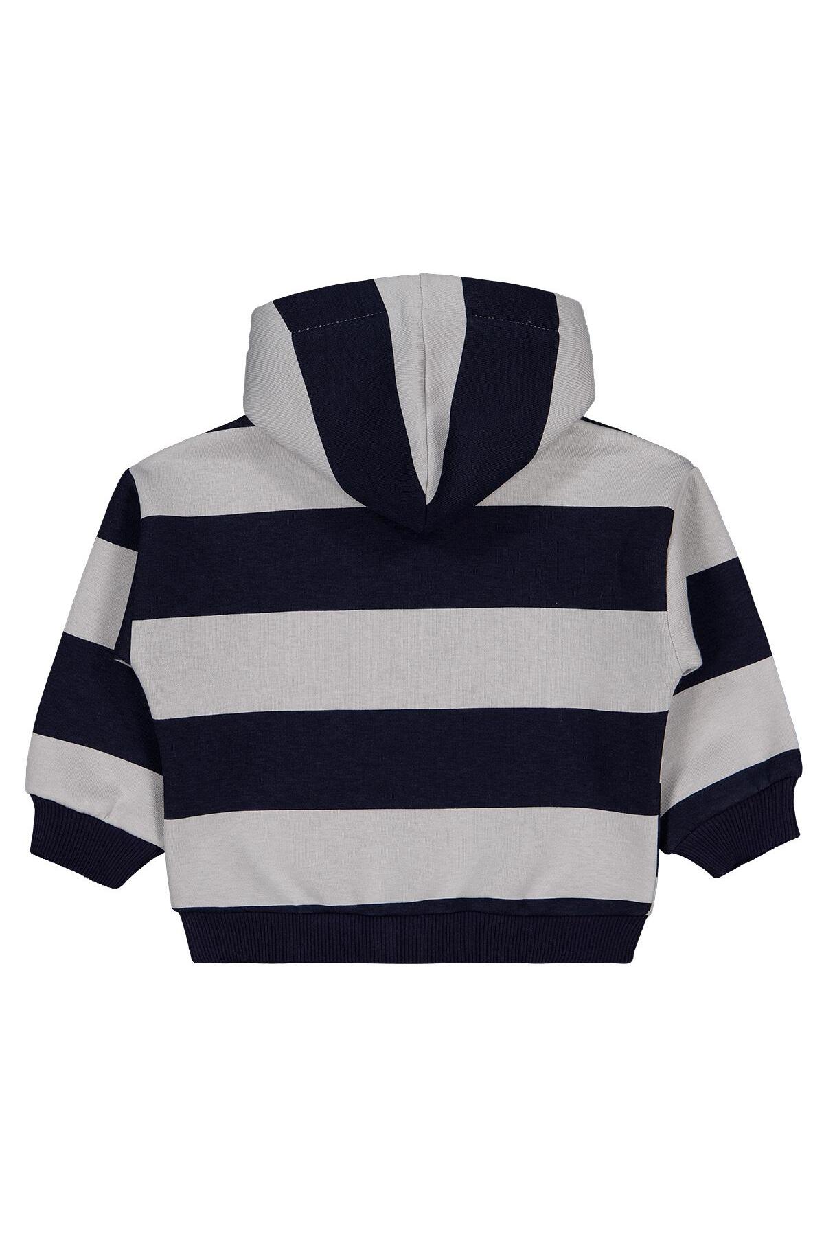 Civil Baby Çizgili 6-18 Ay Hırka - Lacivert 6-9 Ay fotoğrafı 2 (önizleme)