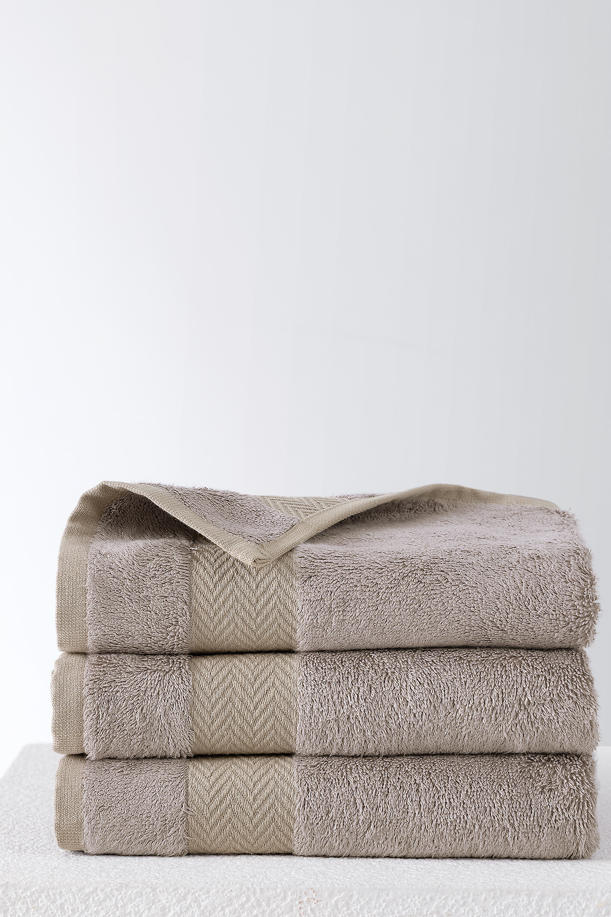 Elf 60% Cotton-40% Bamboo Hand/ Face /Head Towel, 50x90 cm (1 Piece) - Mink