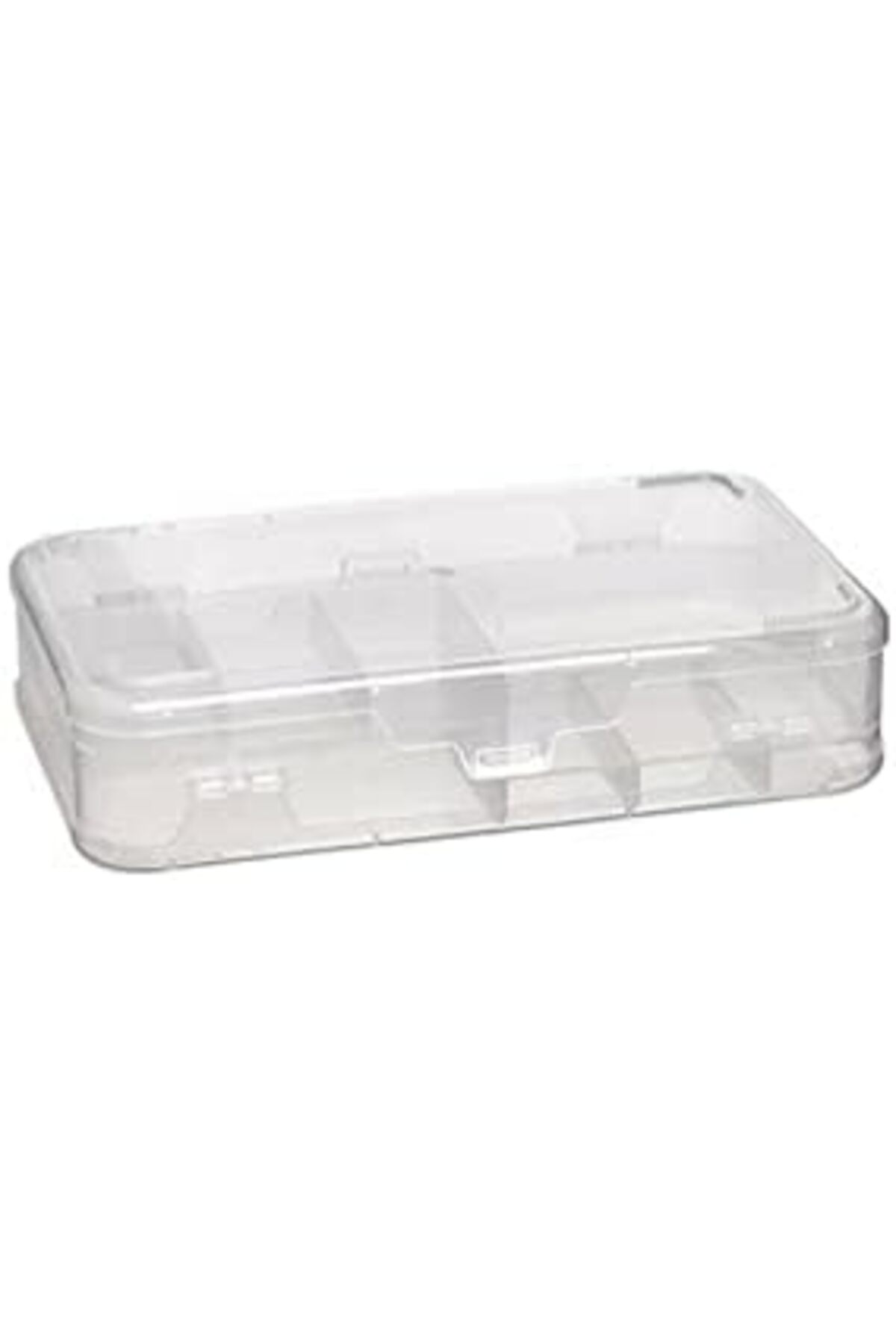 BRF NwoTeknoloji Şeffaf Plastik Bölmeli Çift Taraflı Hobi Dikiş Iğne Kutusu Düzenleyici Balıkçı Malzeme