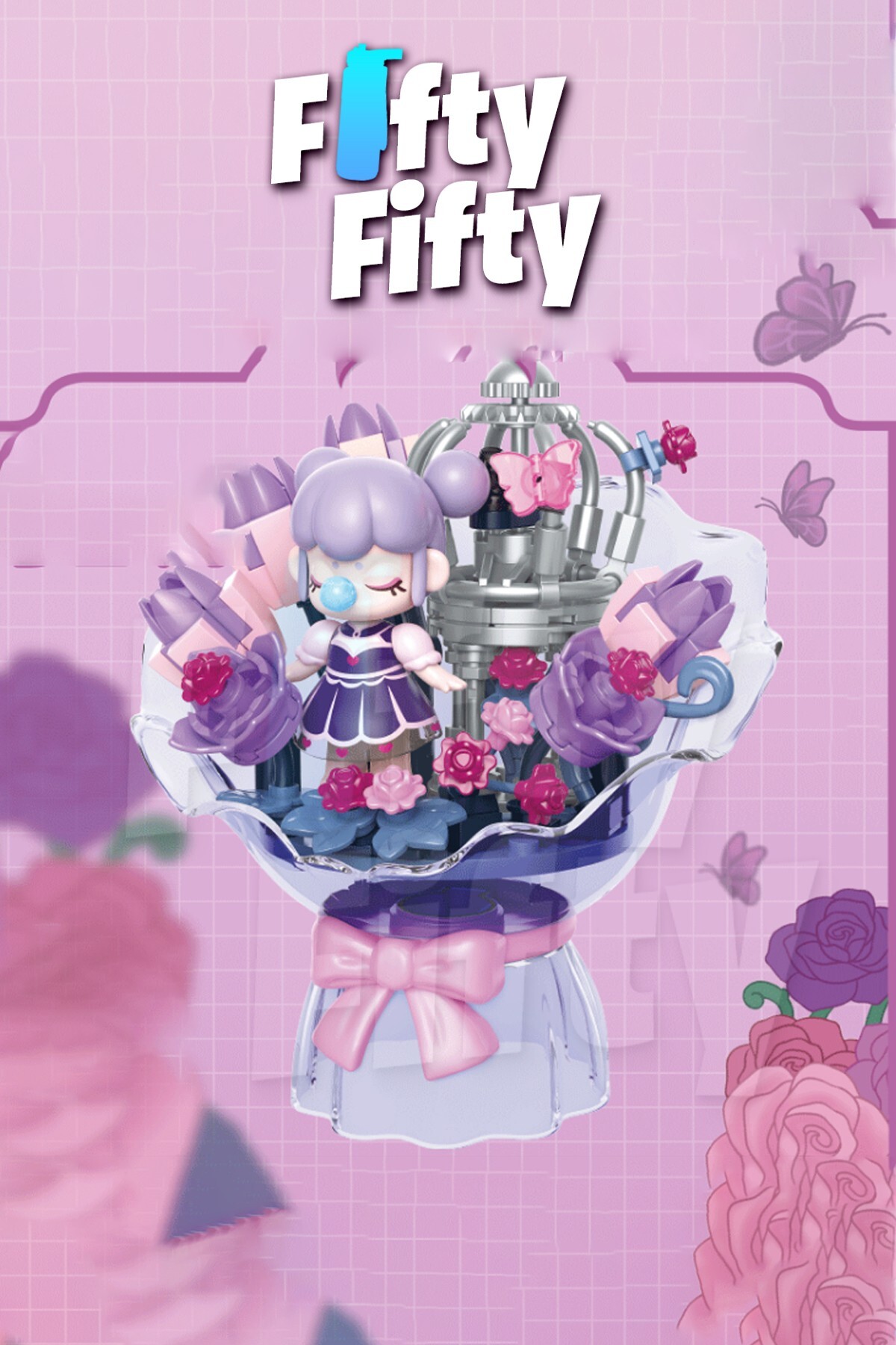 مجموعه جکی نانسی، دسته‌گل اسباب‌بازی ساختنی ۱۶۱ قطعه‌ای – Ffhk123