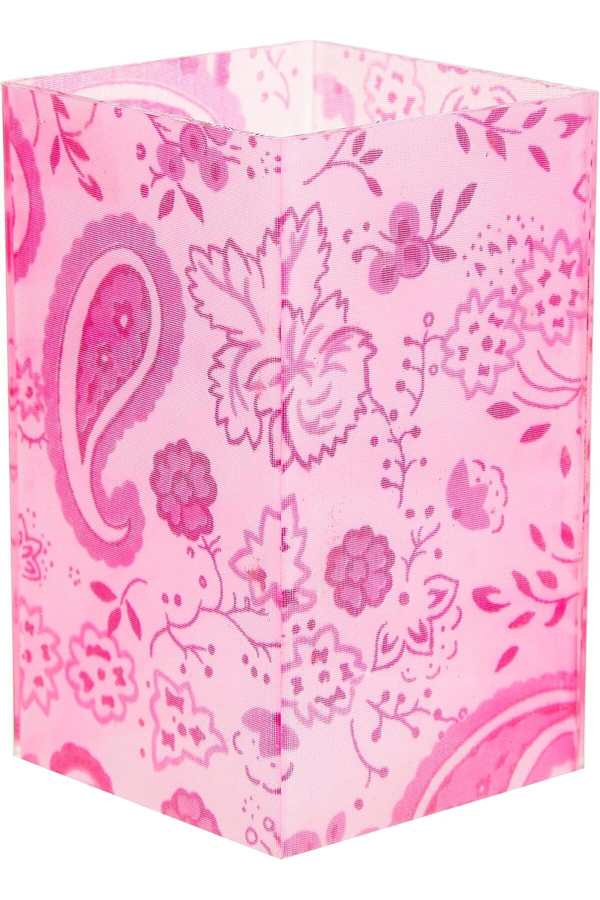 BRF NwoTeknoloji Kalemlik Pembe Kumaş Desenli Ofis Gereci 1205362