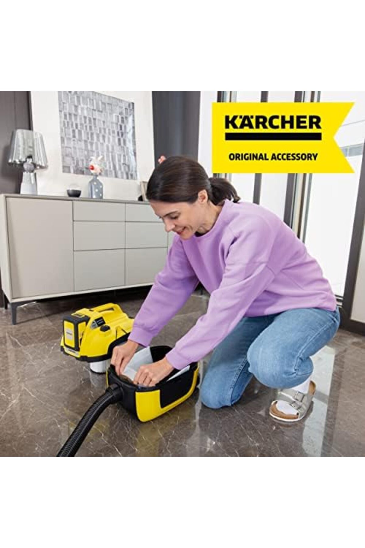 BRF bezless Keçe Filtre Torbası 4 Adet WD 1 Kompakt Batarya, Beyaz 1027645