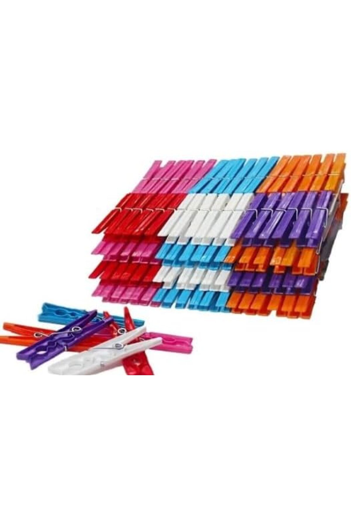 BRF NwoTeknoloji 144 Adet Plastik Mandal,Çamaşır Asma Mandalı,İz Bırakmaz,Ekstra Dayanıklı 1205362