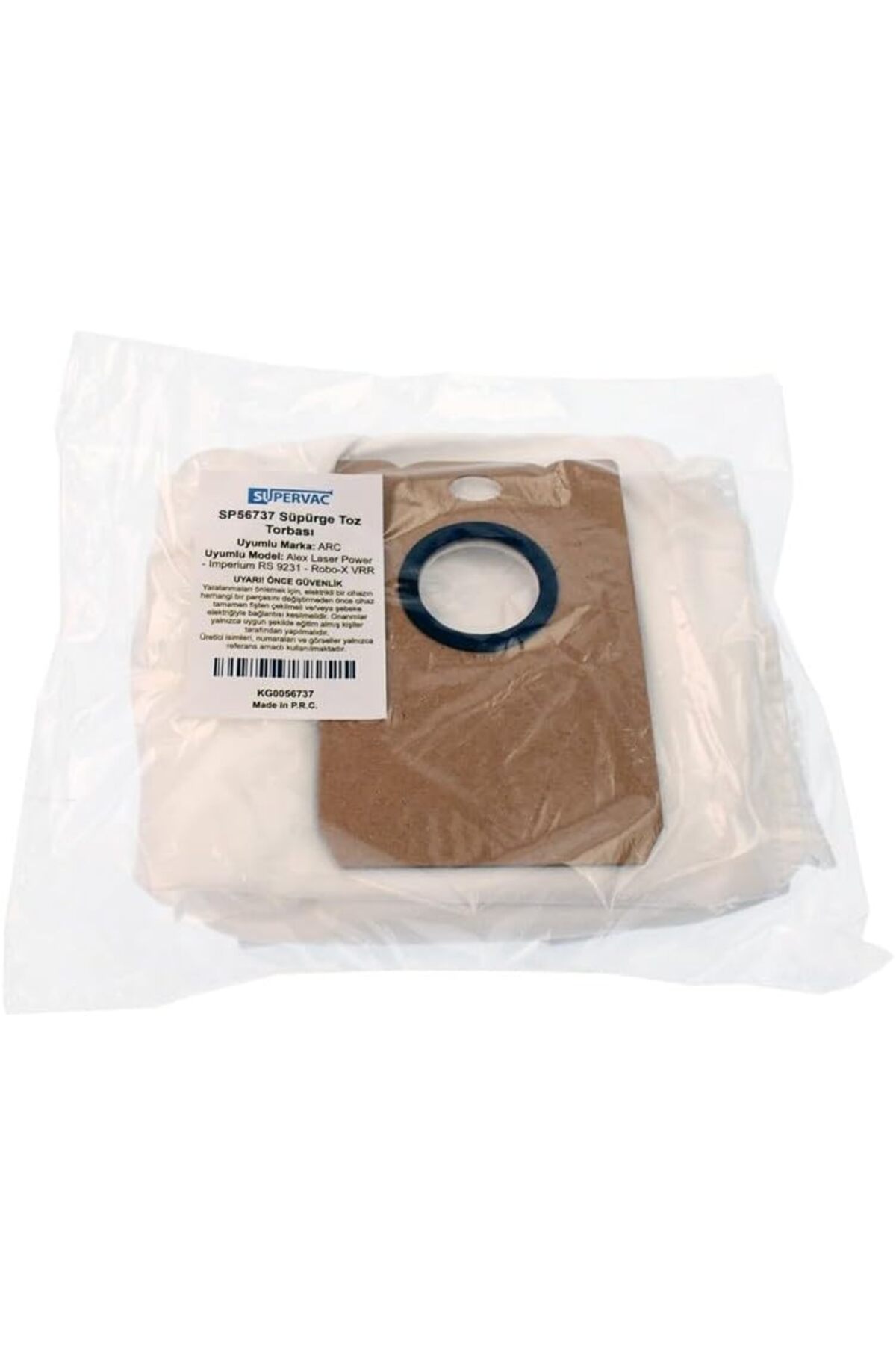 BRF bezless Süpürge Toz Torbası 6'lı, RS 9231, Robo-X VRR 82314 VB, VCR 7330 RoboPro, Alex Laser P