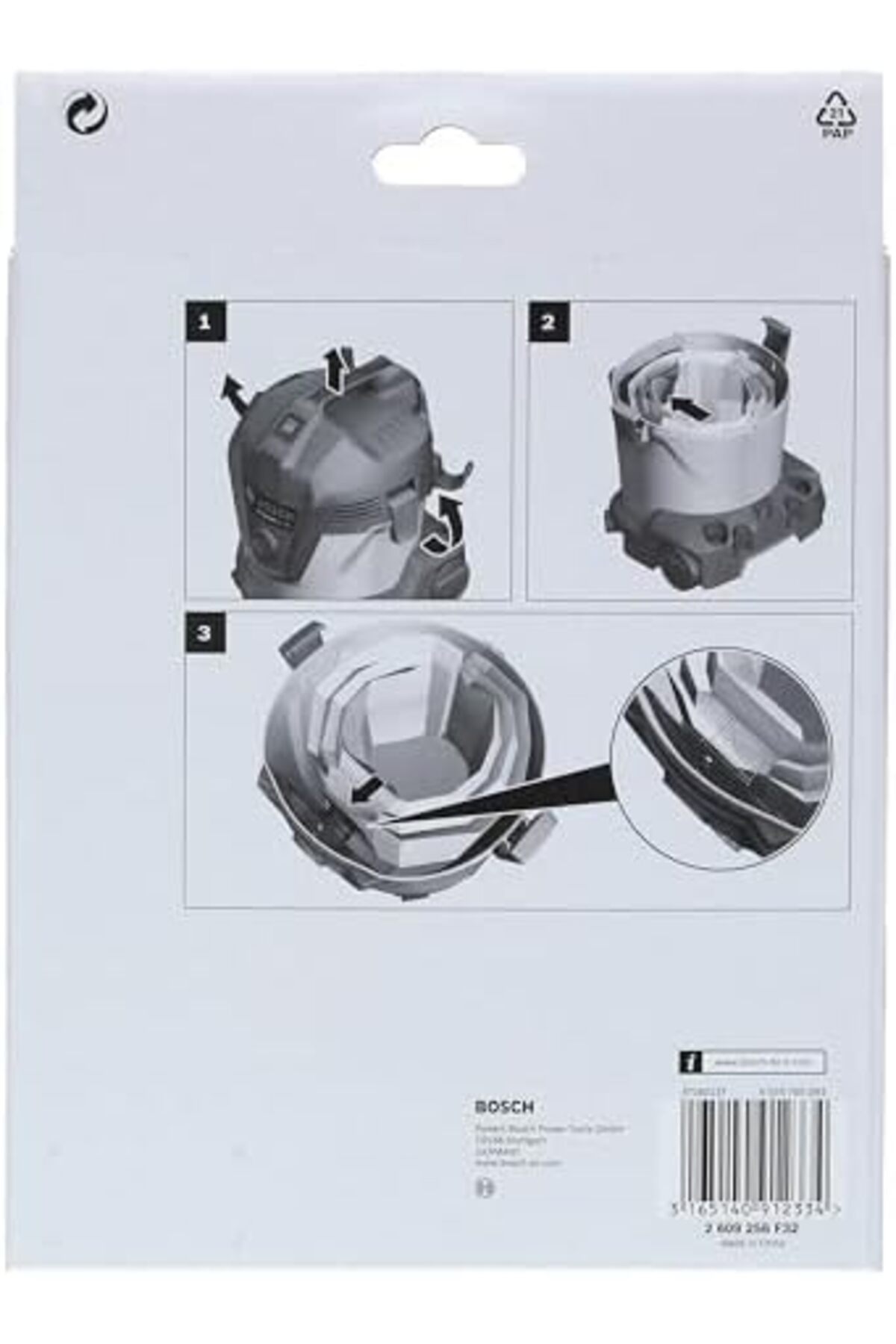 BRF bezless Professional Toz Torbası, Gri, 5 Adet 1027645