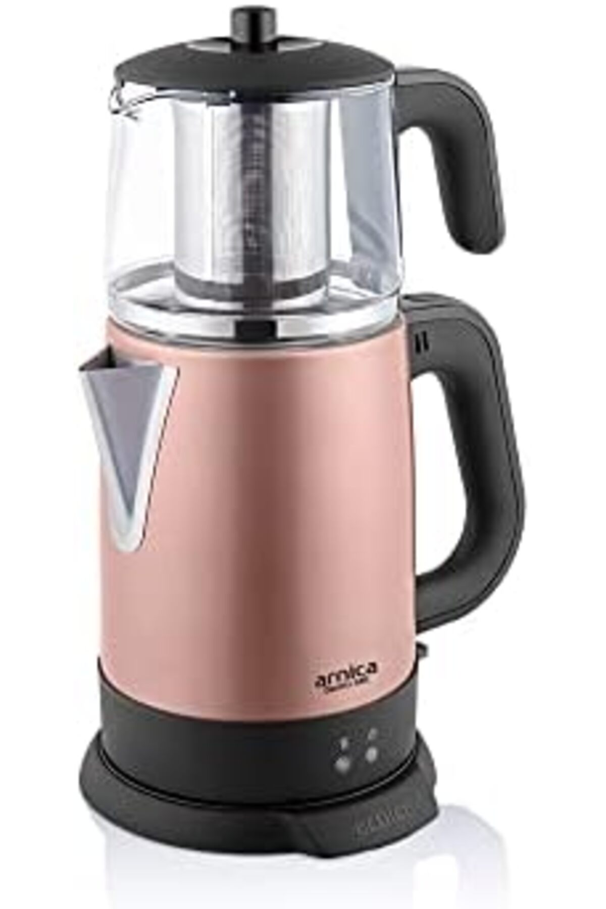 BRF NwoTeknoloji IH33200 Demli Stil Rose Cam Çay Makinesi 1205362