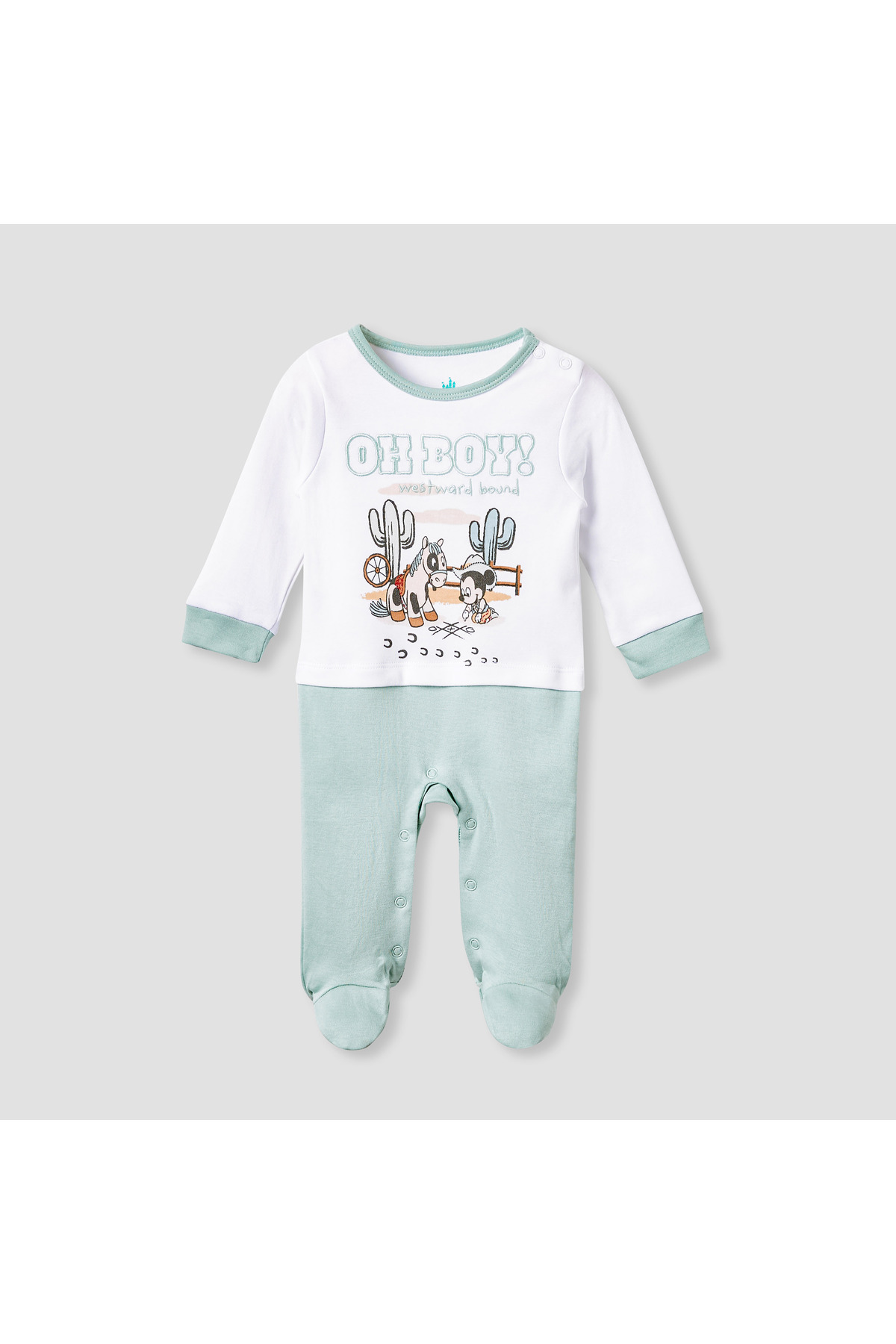 DİSNEY Mickey Mouse Print Sleepsuit