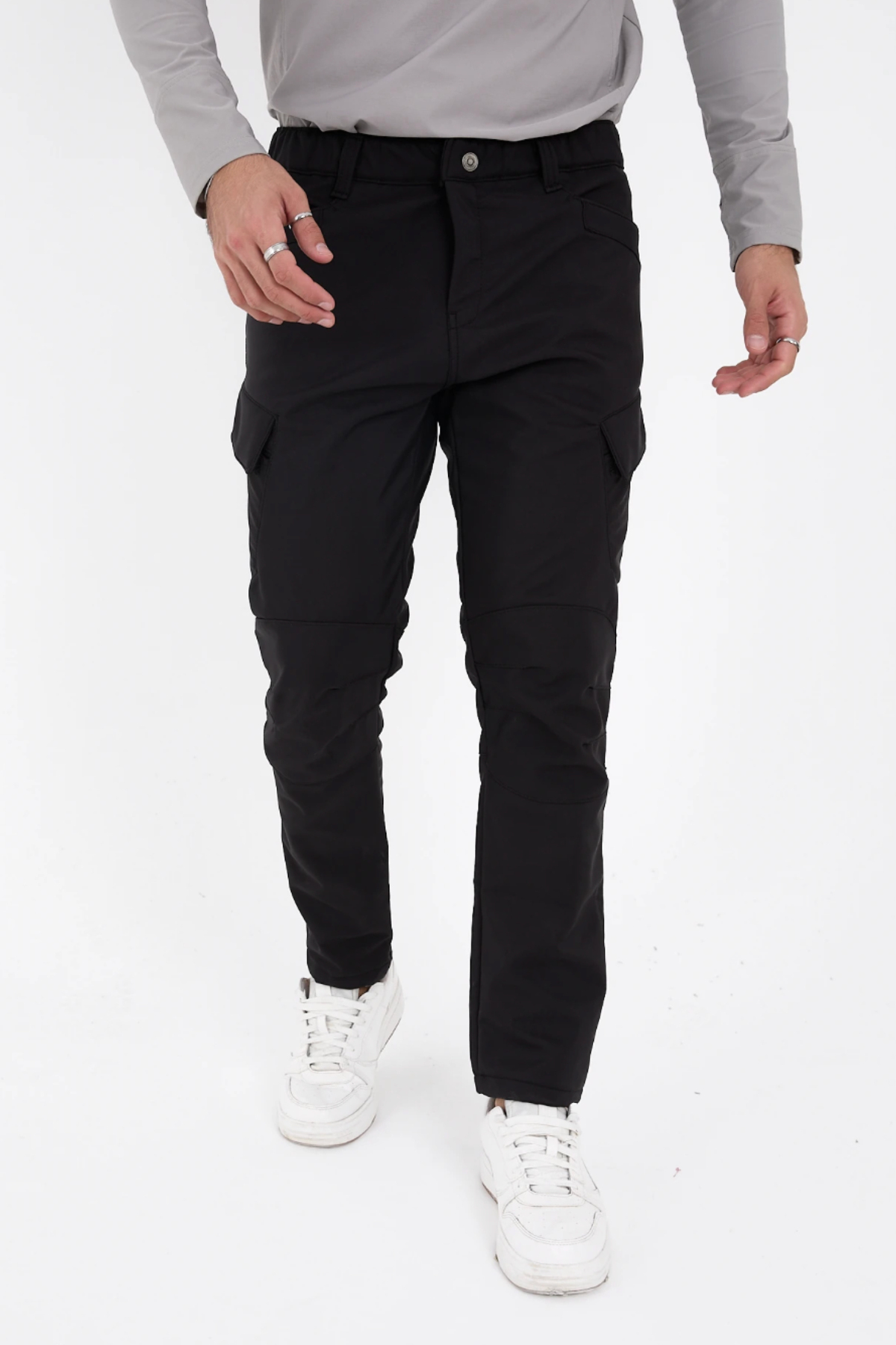 Gentex Erkek Kışlık Içi Polar Su Itici Rüzgar Geçirmez Outdoor Softshell Pantolon