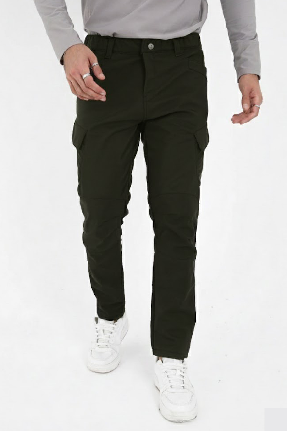 Gentex Erkek Kışlık Içi Polar Su Itici Rüzgar Geçirmez Outdoor Softshell Pantolon