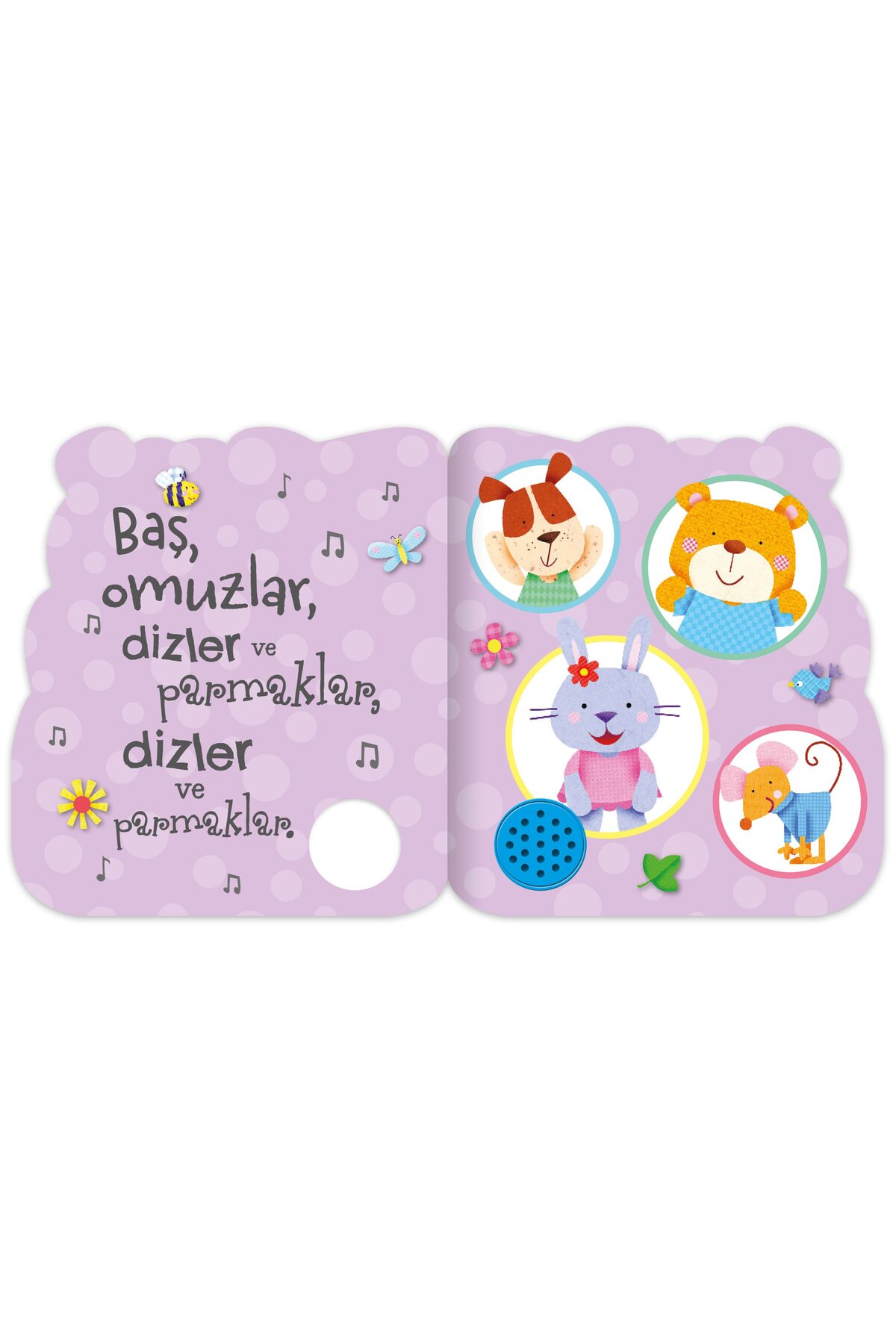 Eolo 3+ Yaş Sesli Çocuk Kitabı – Baş Omuzlar Dizler Parmaklar | 8 Sayfa fotoğrafı 3 (önizleme)