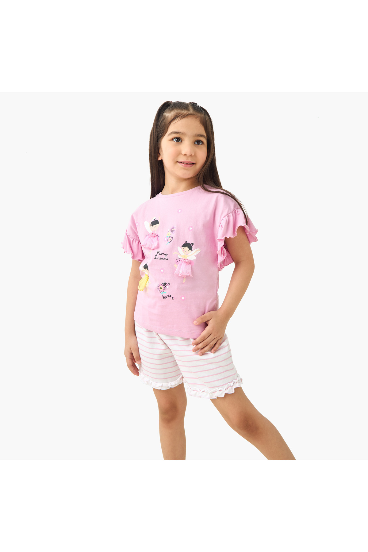 Juniors Fairy Applique Top and Shorts Set