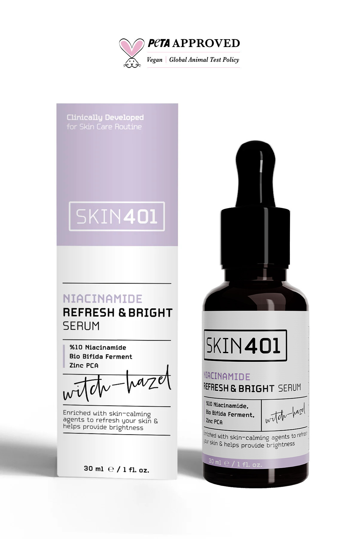 Koyu Leke, Gözenek ve Siyah Nokta Karşıtı 2’li Serum Seti | %2 Alpha Arbutin + %10 Niacinamide — Skin401-118 — تصویر 2 از 3