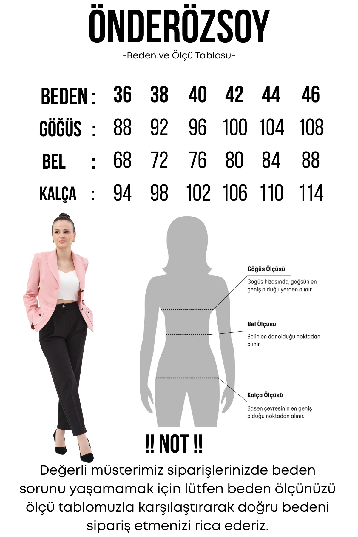 ÖNDER ÖZSOY  Hakim Yaka Tokalı Modern Kadın Ceket-Deniz - Görsel 4