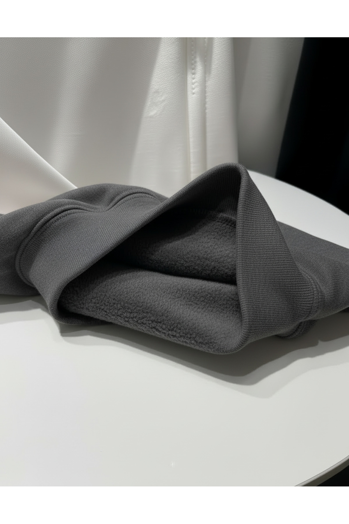 HELLİE  Kapüşonlu Cepli Gri Sweatshirt - Görsel 5