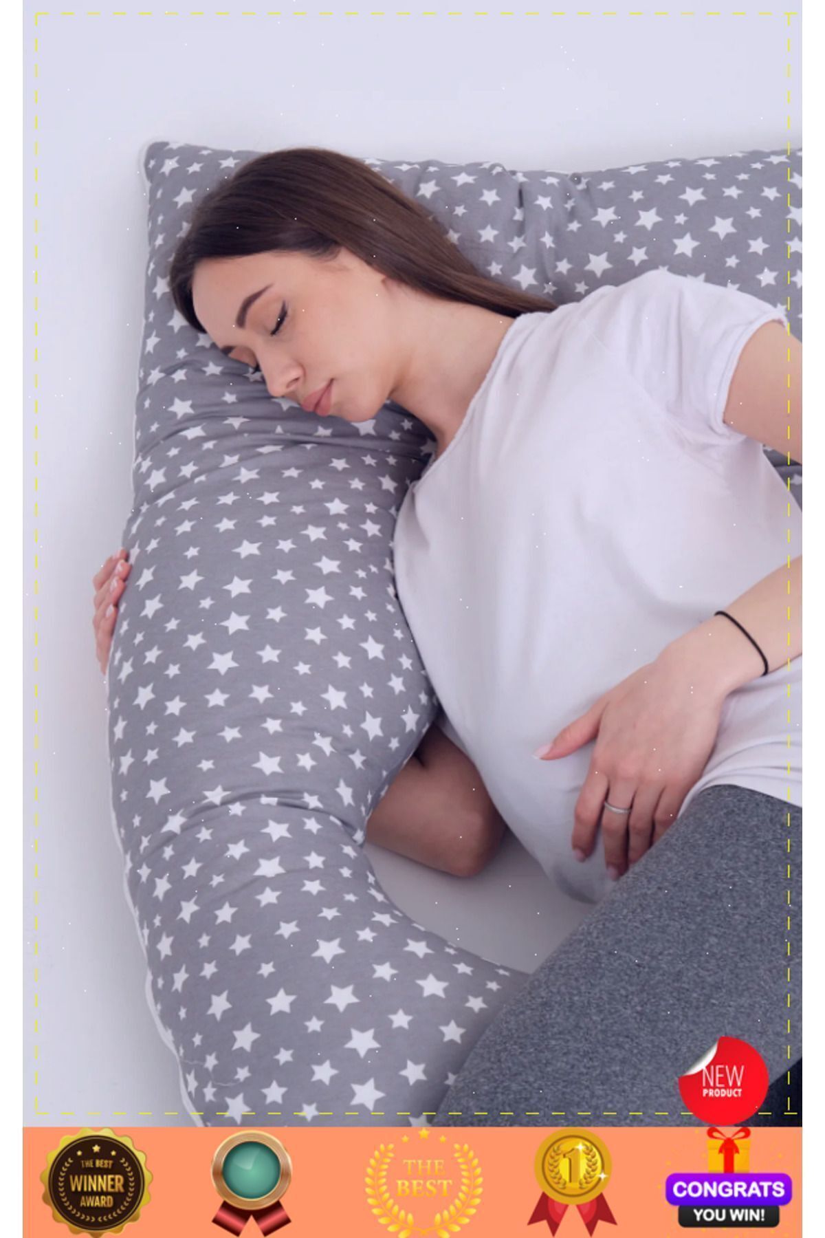 Genel Markalar 1.Kalite Ortopedik Hamile Destek Yastığı Hamile Uyku Yastıgi Hamile Yastıgi Hamile Destek Yastigi fotoğrafı 6 (önizleme)