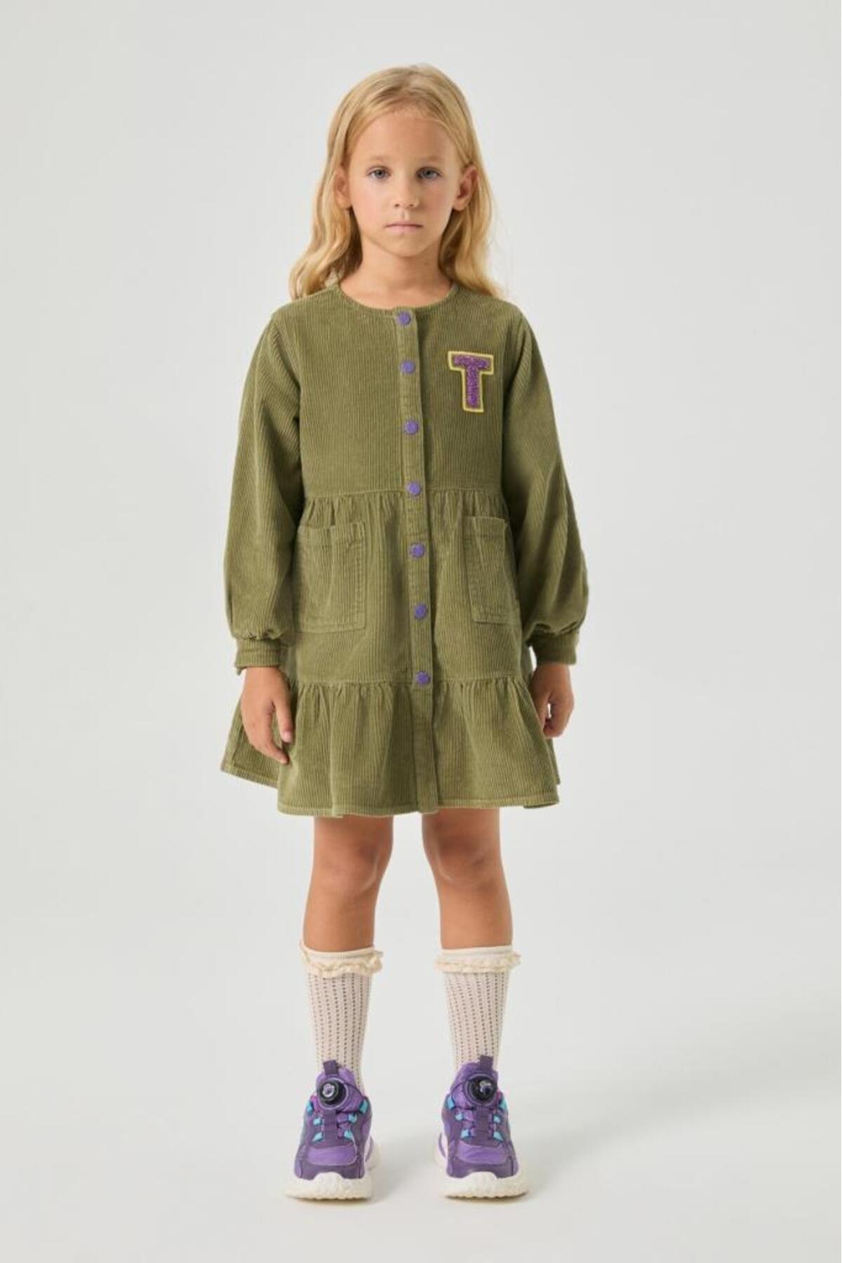 Tyess  BG Store Kız Çocuk Yeşil Elbise