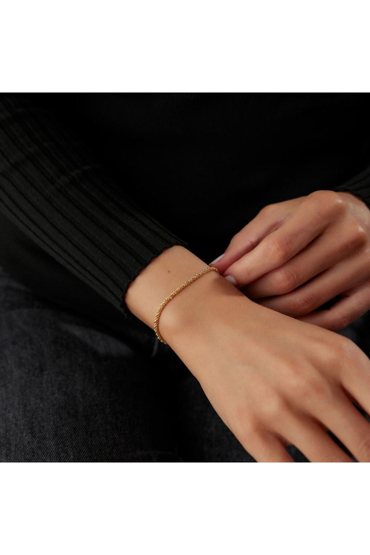 İLKAY KUYUMCULUK Kırmızı İtalyan Halat Bileklik