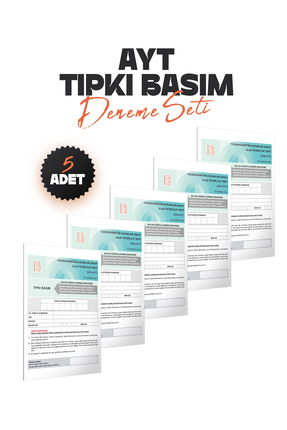 Benim Hocam Yayınları AYT Tıpkı Basım 5 Adet Deneme SETİ (2021-2022-2023-2024...