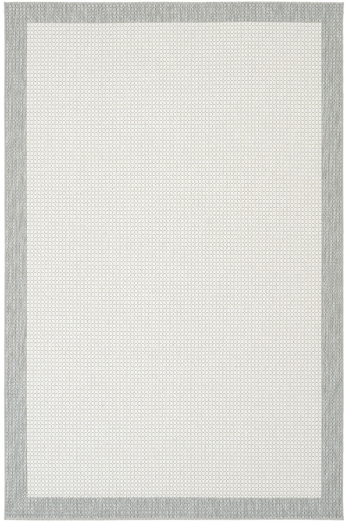 Elena Nunique White Gray Sisal Carpet Anti-Slip Base Wipeable Woven Thin Summer Living Room Rug