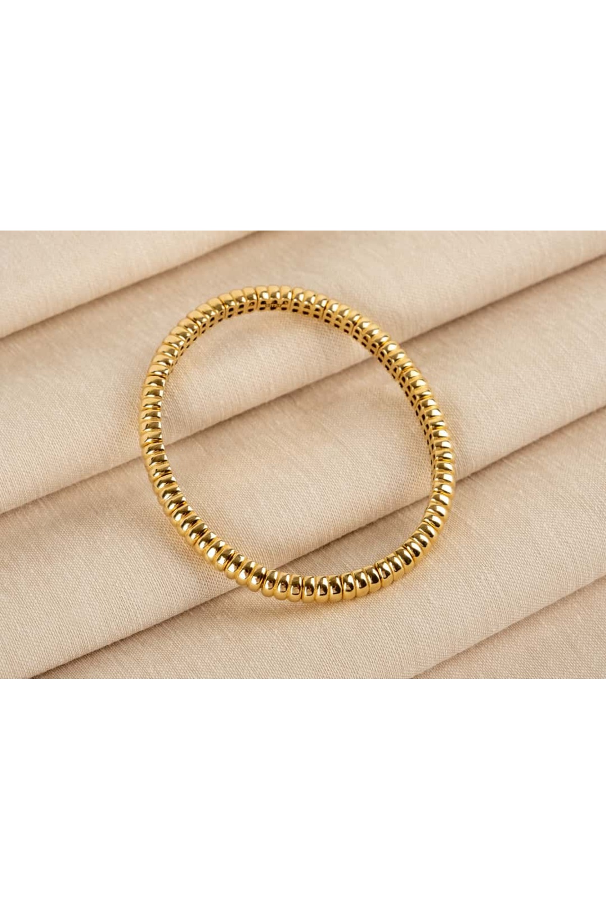 Safir Kuyumculuk Altın Bombe Esnek Kelepçe Bileklik