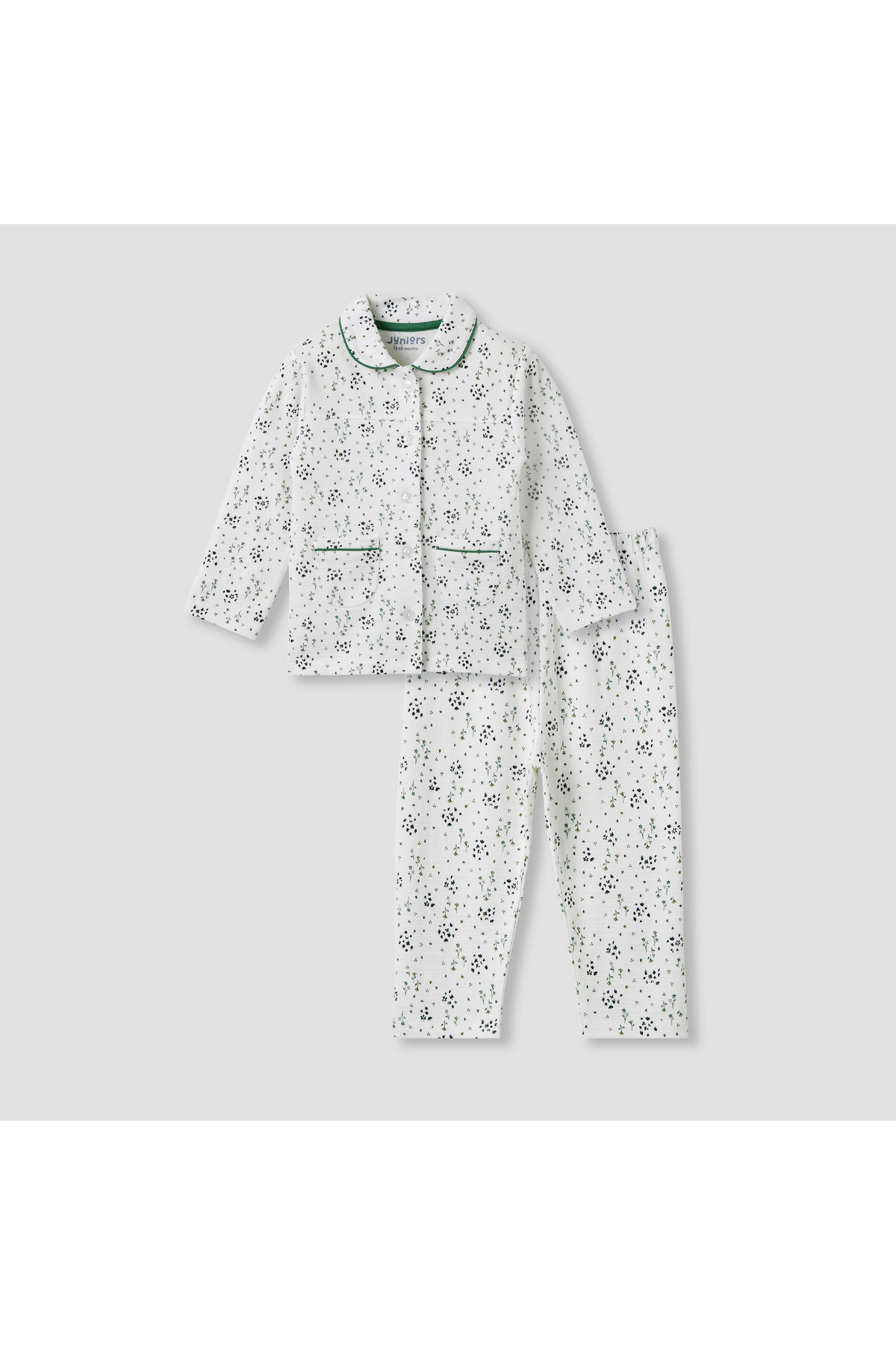Juniors Floral Print Shirt and Pyjama Set