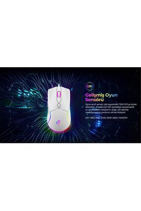 Genel Markalar Air White RGB Kablolu Profesyonel Oyuncu Mouse