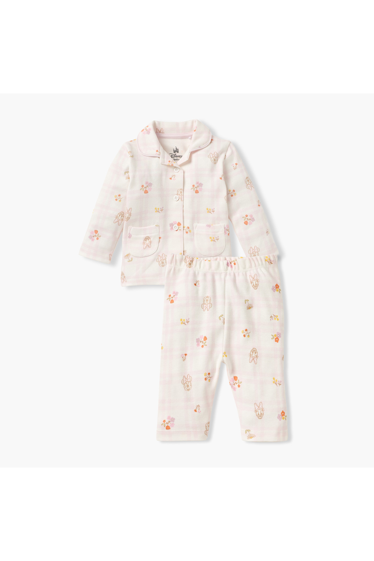 DİSNEY Minnie Mouse and Daisy Duck Print Shirt and Pyjama Set