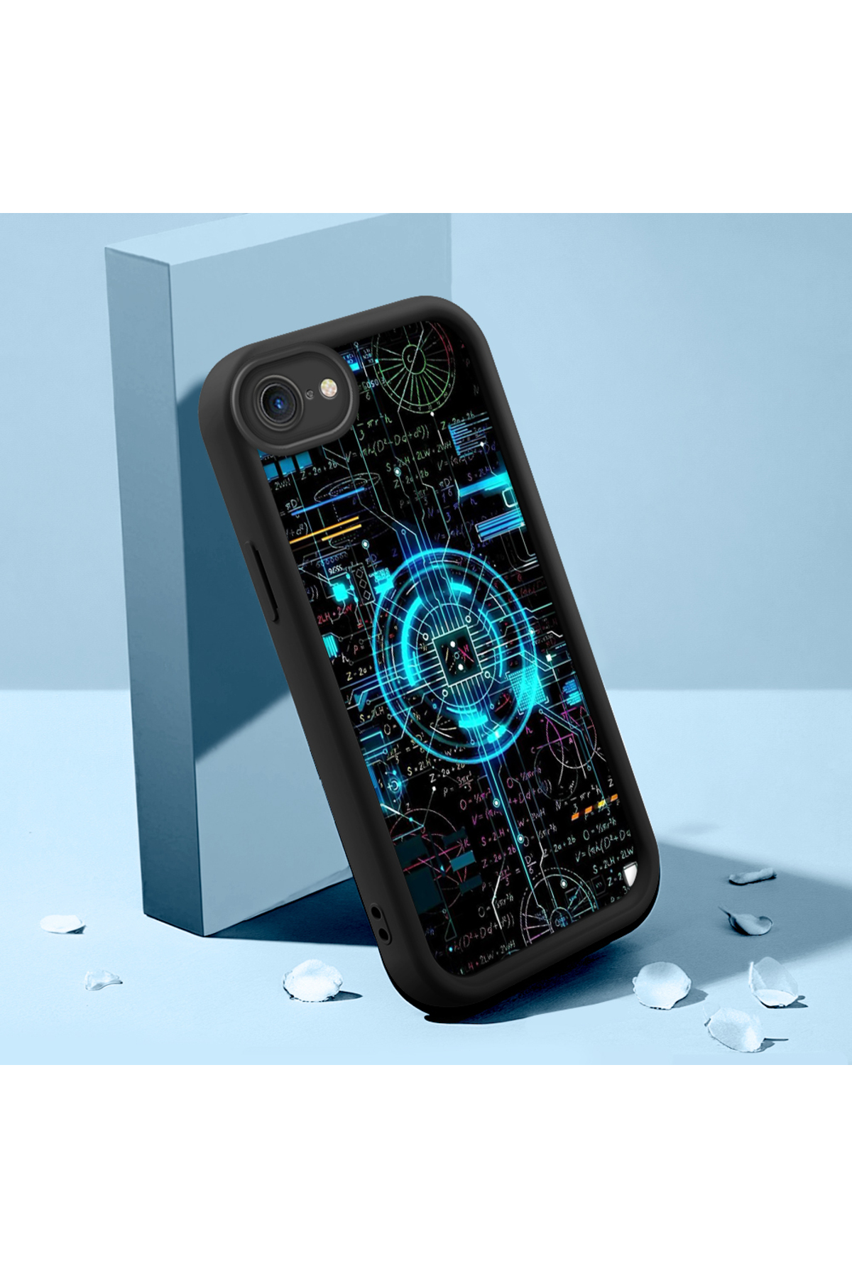 iPhone 7/8/SE 2020 2022 Compatible Soft Silicone Phone Case Anti Fall Bitcoin Pattern