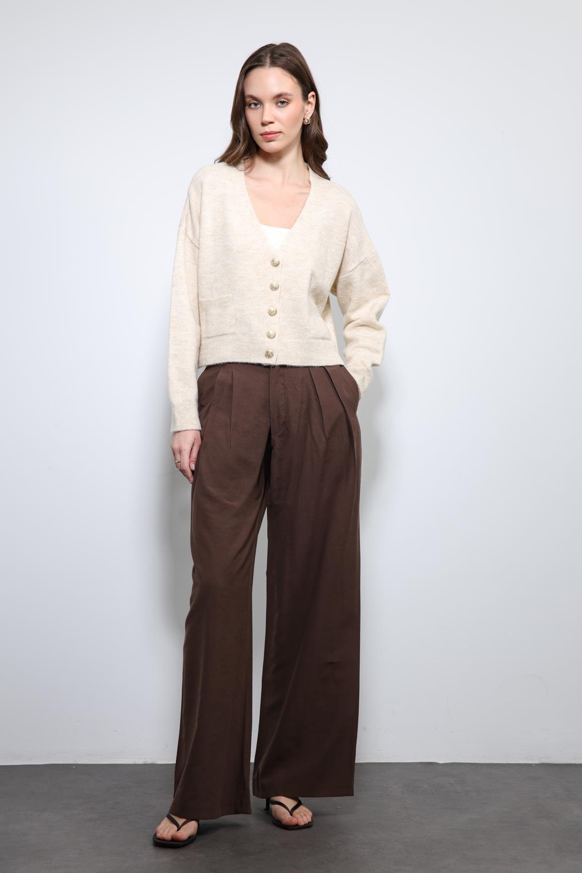 Antioch  Taş Yün Karışımlı Hırka - Görsel 2