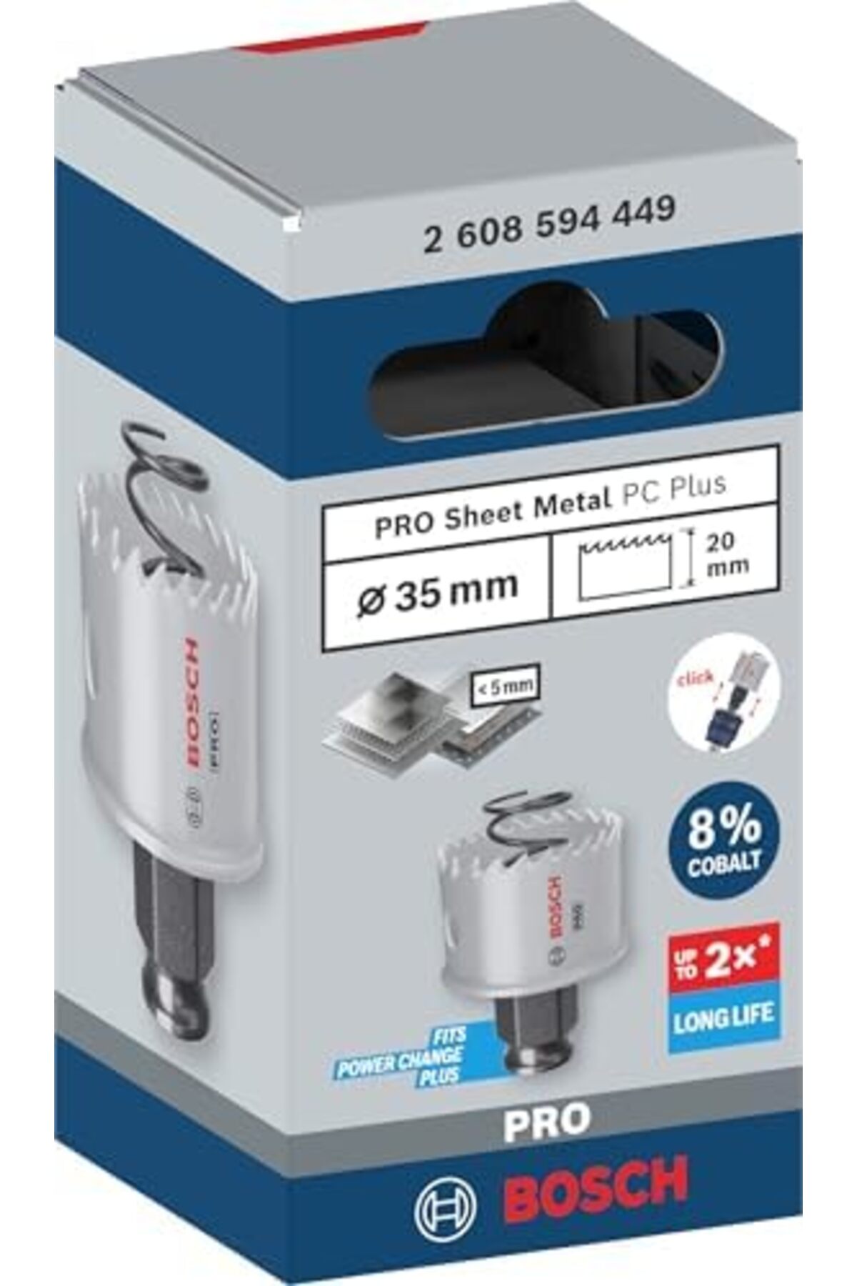 BRF MRT 1x PRO Sheet Metal Power Plus Delik Açma Testeresi (Paslanmaz Çelik Saclar, Çelik Saclar, Ø 35 m