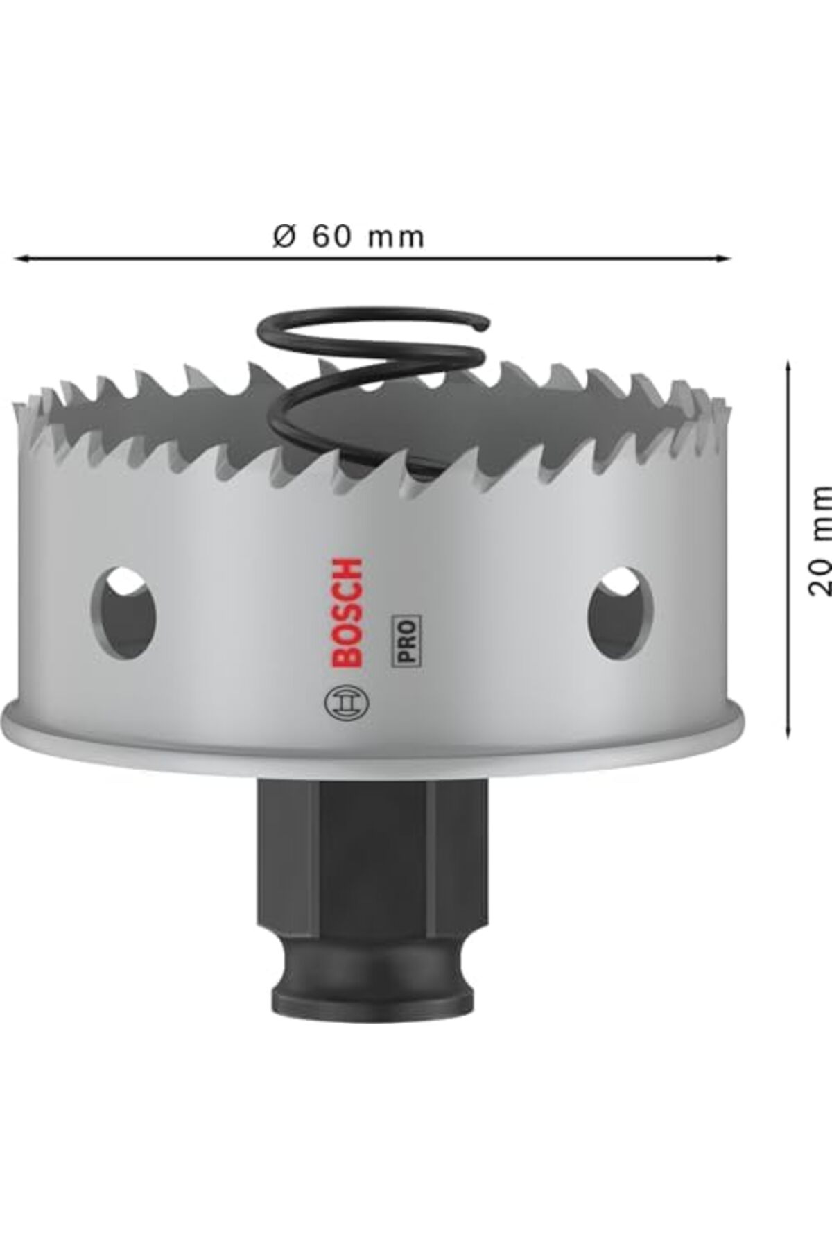 BRF BFSX 1 x Pro Sheet Metal Power Plus Delikli Testere (Paslanmaz Çelik Levhalar, Çelik Levhalar, Ø 60