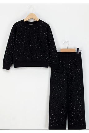 ÖZNUR Kız Çocuk Taş Desenli Eşofman Takımı