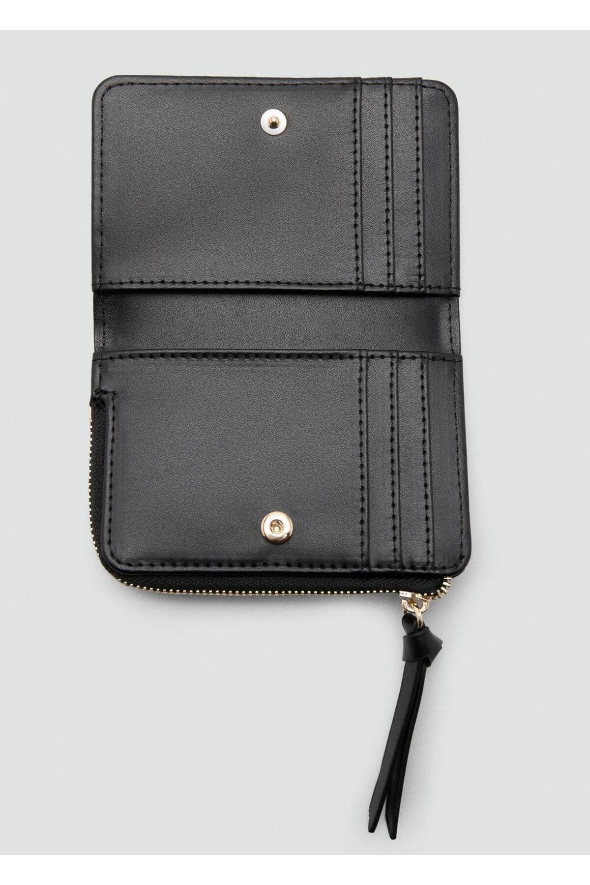 MANGO  Küçük boy deri görünümlü cüzdan - Görsel 3