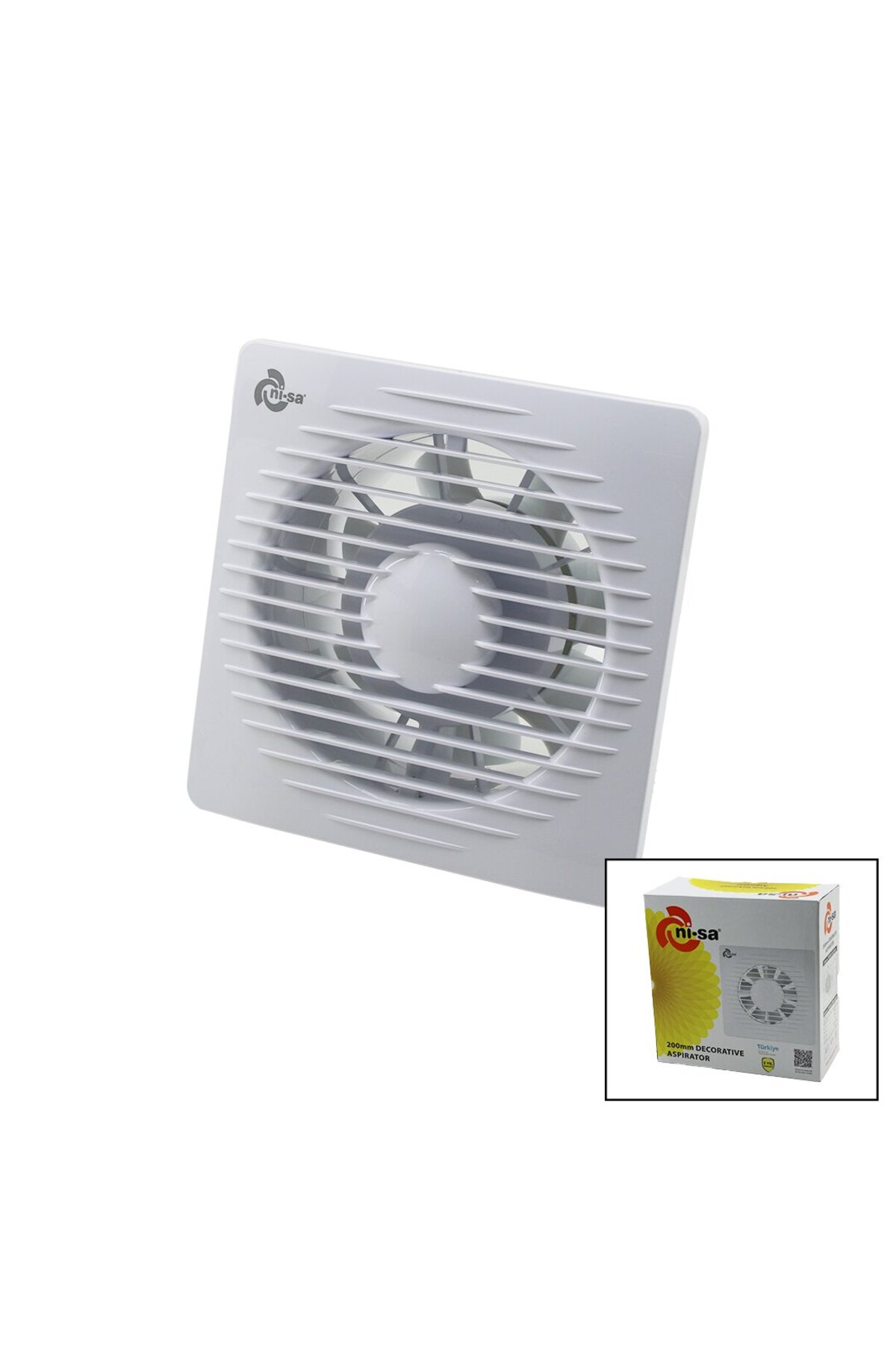 Go İthalat 200 8İNÇ BANYO TUVALET HAVALANDIRMA ASPİRATÖRÜ 40W 200M3/H EBT-200 (4989)