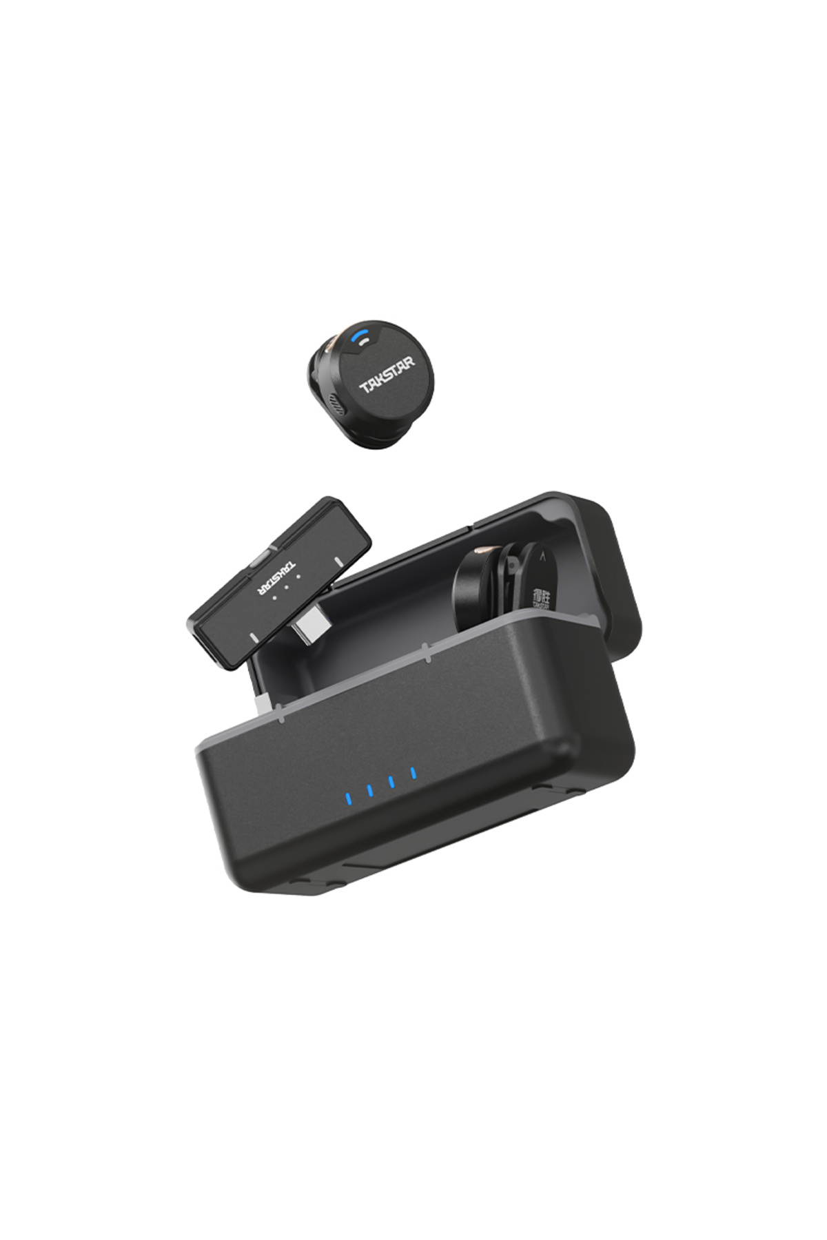 TakStar V2 Kablosuz 2.4Ghz Yaka Mikrofonu ios & Android Uyumlu