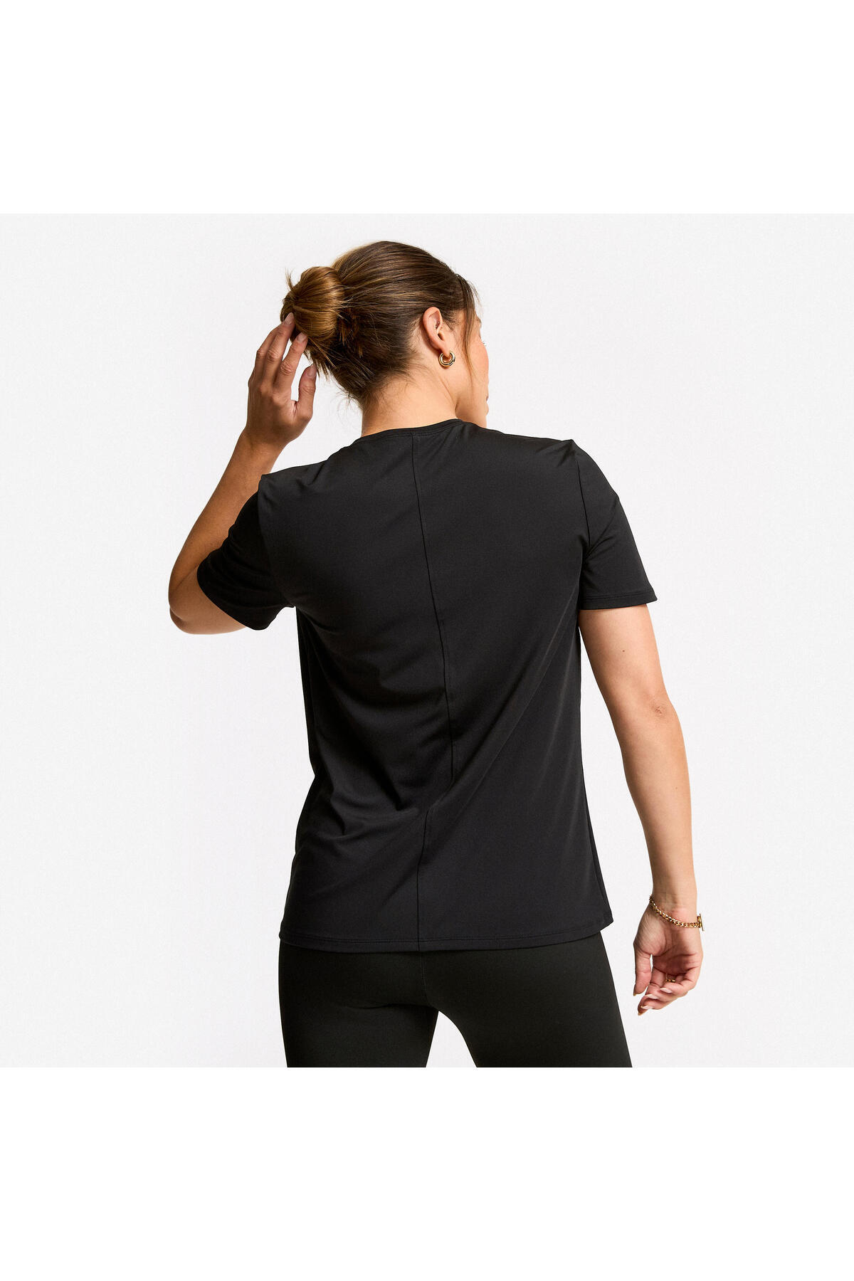 Decathlon Kadın Kısa Kollu Spor Tişörtü - Siyah görsel 2