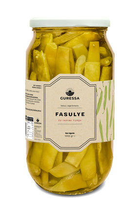 GURESSA Fasulye Turşusu 1200 Gr (Doğal Ev Yapımı)