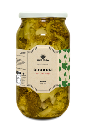 GURESSA Brokoli Turşusu 1200 Gr (Doğal Ev Yapımı)