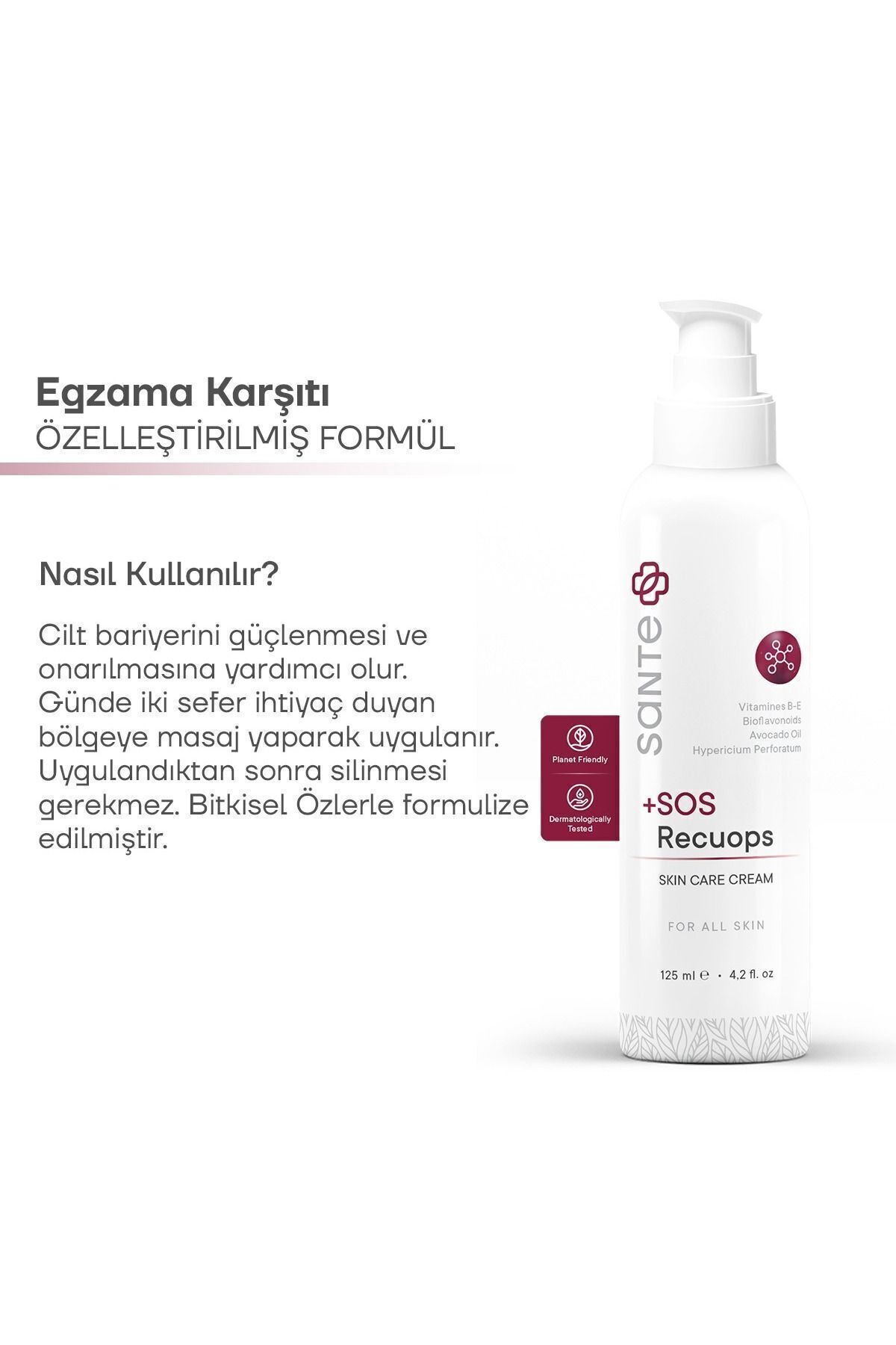 Kuru Ve Atopik Ciltler Için Sos Recuops Onarıcı Bakım Kremi 125 ml (EG.ZAMA) — 8682315596892 — تصویر 4 از 6