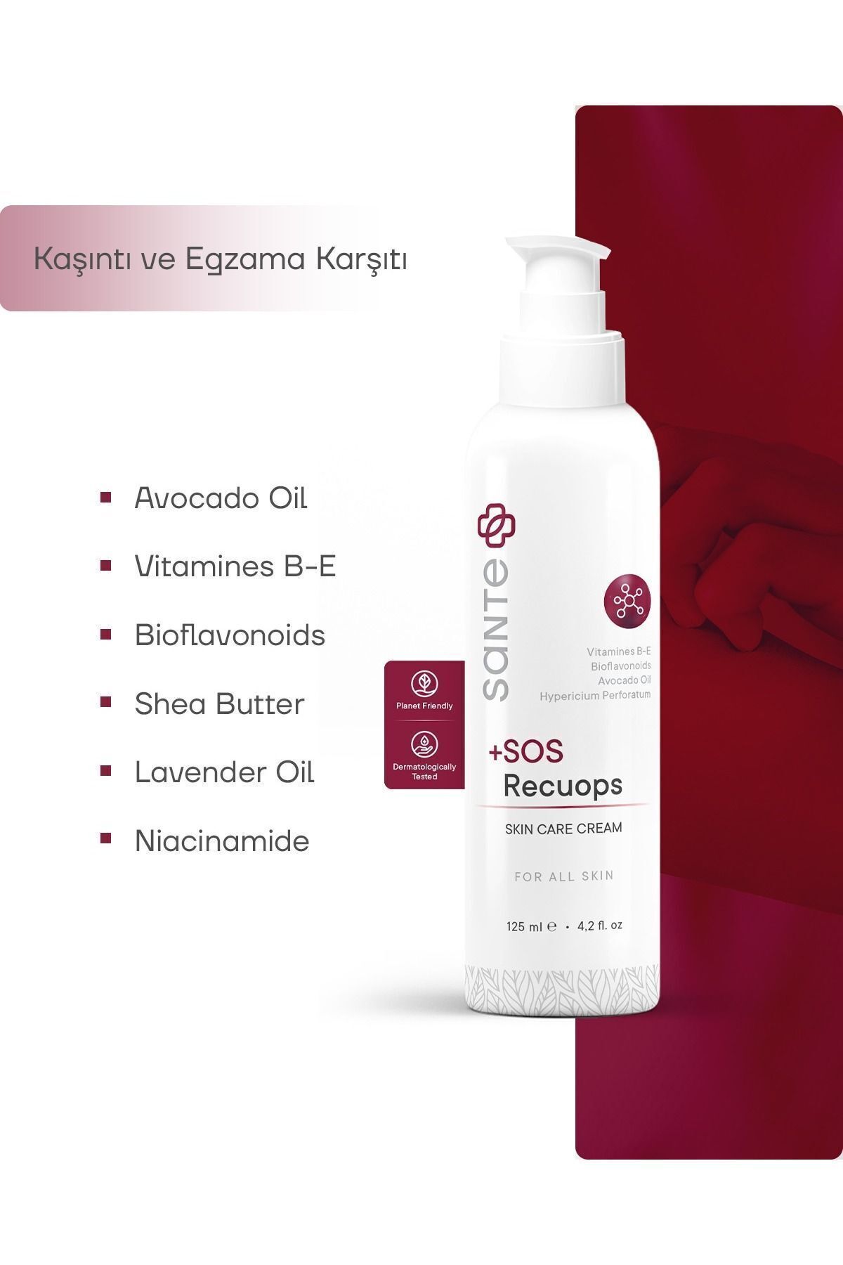 Kuru Ve Atopik Ciltler Için Sos Recuops Onarıcı Bakım Kremi 125 ml (EG.ZAMA) — 8682315596892 — تصویر 3 از 6