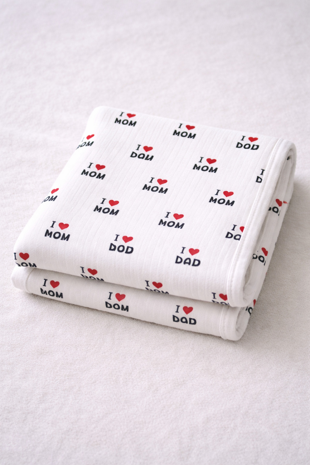 OMY %100 PAMUKLU MOM&DAD DESENLİ BATTANİYE&KUNDAK 80X80 CM YENİDOĞAN&HASTANE ÇIKIŞI fotoğrafı 2 (önizleme)