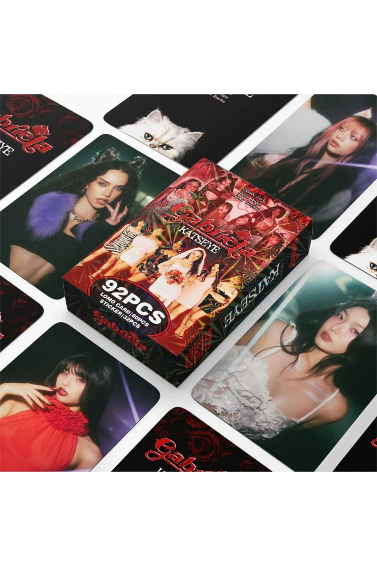 Kpop Dünyasi KATSEYE '' Gabriela '' Çift Yön Baskılı Lomo Card