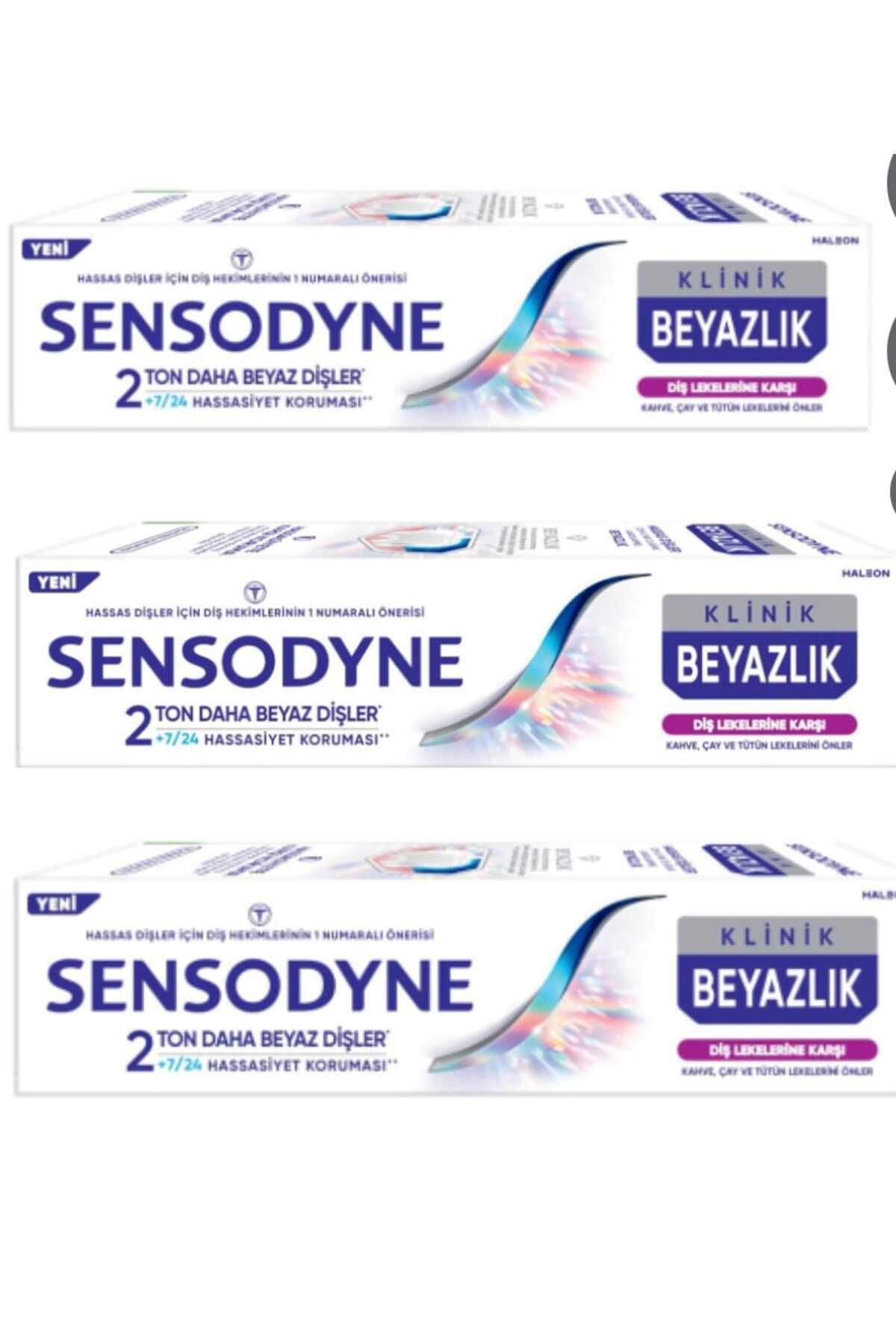 Sensodyne Klinik Beyazlık Çay, Kahve Ve Tütün Lekelerine Karşı Diş Macunu 50 ml x3 - Fiyatı, Yorumları