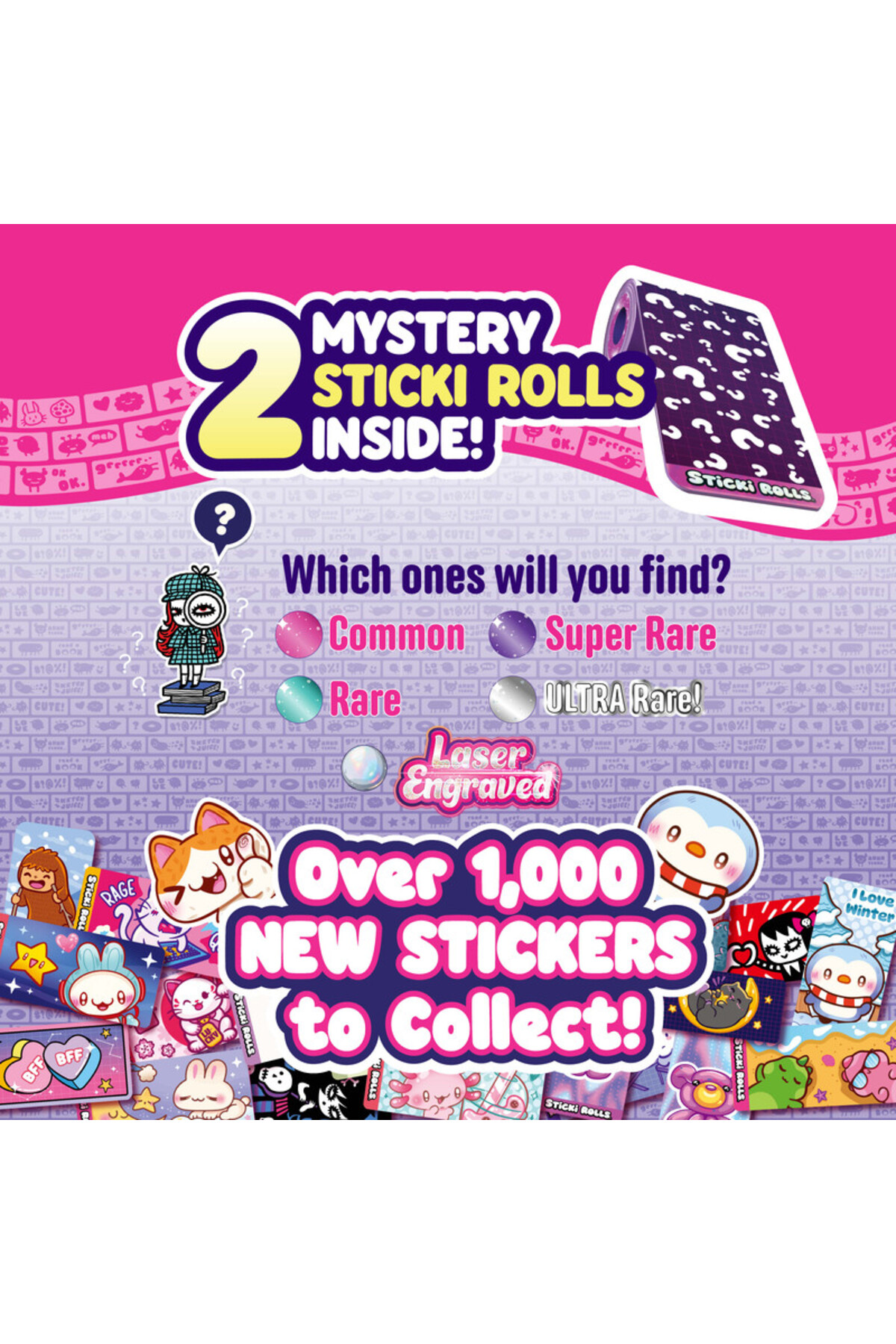 مجموعه استیکی رولز سری ۲ کپسول بند – دستبند چسبی پوشیدنی DIY برای کودکان