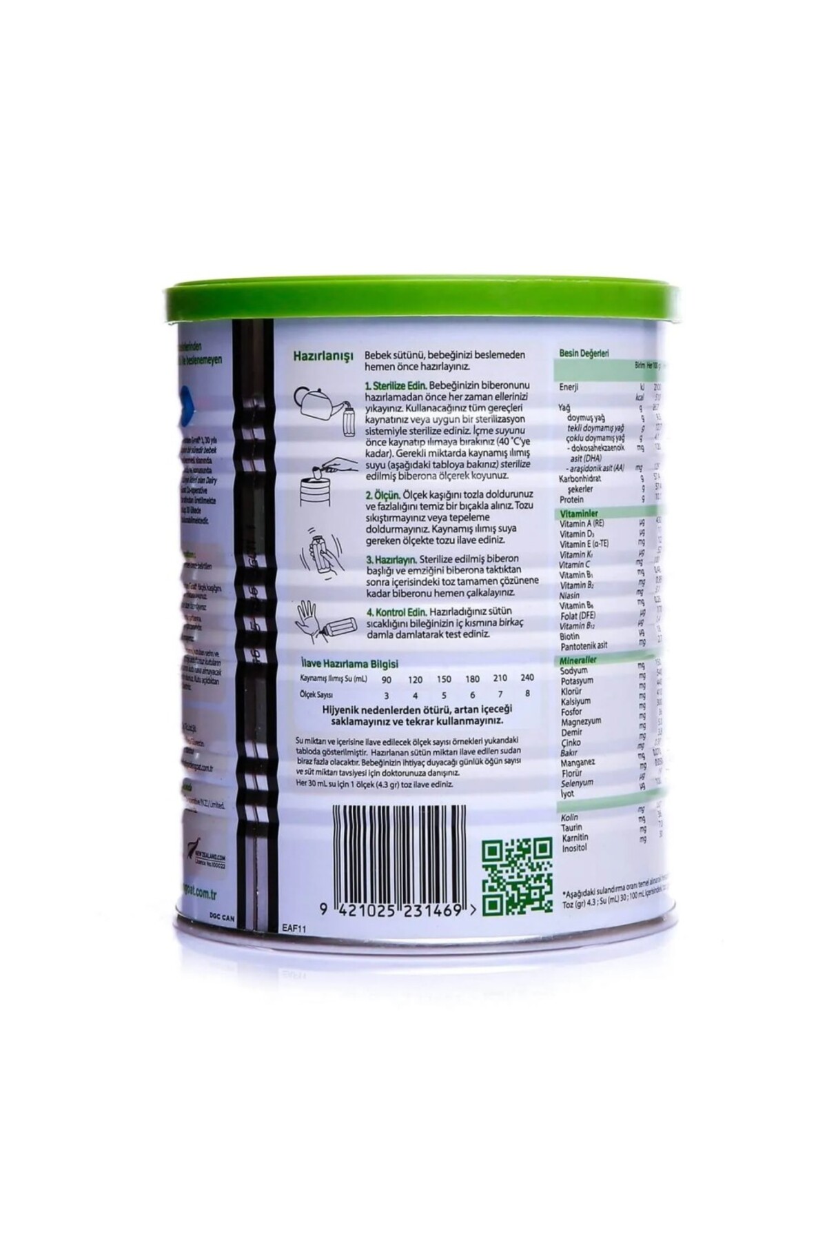 NW NessiWorld Golden Goat 1 Keçi Sütlü Bebek Sütü 0-6 Ay 400 Gr fotoğrafı 2 (önizleme)